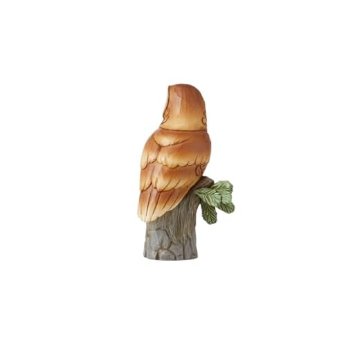 Enesco Jim Shore Heartwood Creek Barn Owl Bird Figurine, 6 Inch, Multicolor