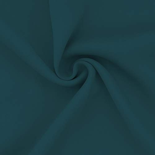 Easy-Going Peacock Blue Blackout Curtains, 52x96 in, 2 Panels - Insulated & Noise Reducing