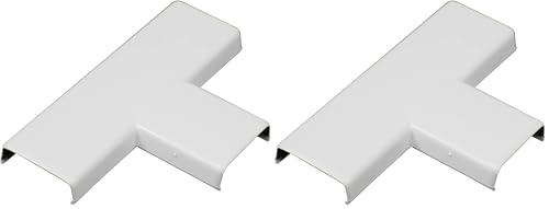 White Wiremold NMW11 Nonmetallic Raceway T-Fitting 2 Pack - Extending Power