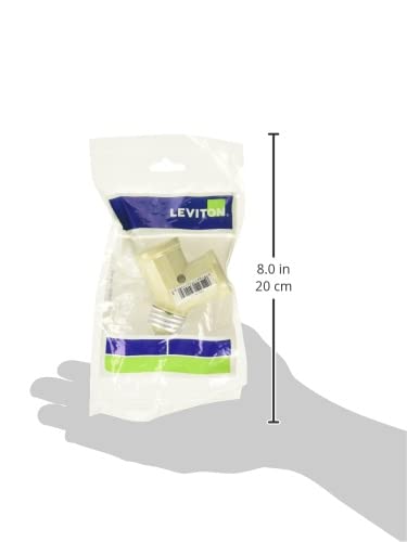 Leviton Twin Light-Socket Adapter, 15A 660W, Ivory