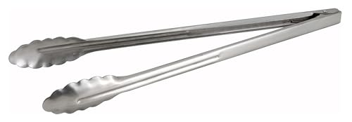 Winco 16-Inch Heavy-Duty Stainless Steel Utility Tongs