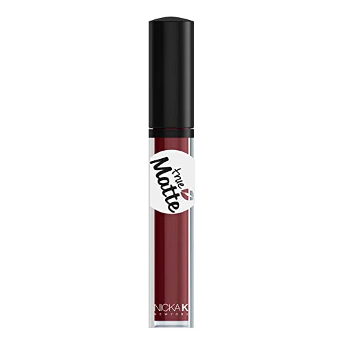 Nicka K True Matte Liquid Lipstick - Cocoa Bean Long Lasting Gloss
