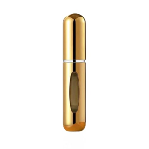 Refillable Perfume Atomizer Bottle 5ml Travel Size Spray Gold