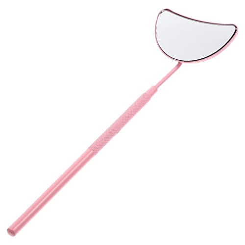 Beaupretty Half Moon Eyelash Extension Inspection Mirror - Portable Handheld Tool for Lash Artists