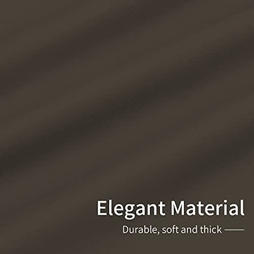 Easy-Going Thermal Blackout Curtains, 42x72 in, Taupe - Noise Reduction & Machine Washable
