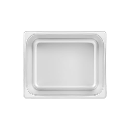 Restaurantware-Kitchen Tek 1/2 Half Size Steam Table Pan, 1 Anti-Jam Steam Pan - Lid Sold Separately, 8â€ Deep, 24 Gauge Stainless Steel, Freezable, For Catering Event And Party