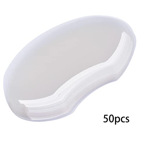 50 Pcs Disposable Shower Face Shields for Haircuts & Eyelash Extensions
