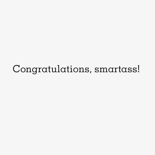 Funny Graduation Card - Smart Donkey by Hallmark