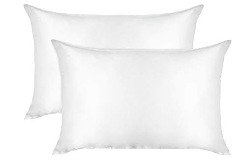Curly Girl Microfiber Satin Pillowcase Set of 2 - Ivory Queen