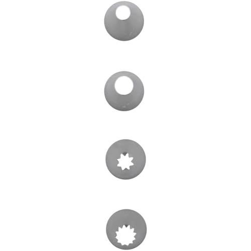 Wilton Round Star Icing Tip Set - 4 Stainless Steel Tips