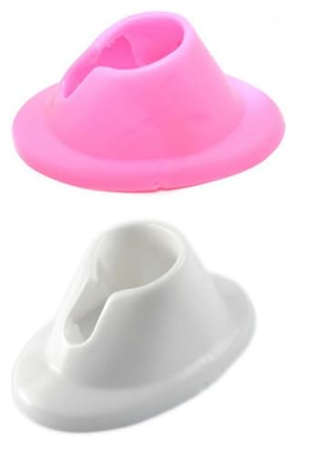 Rosojodg Soft Rubber Nail Polish Bottle Holder Anti-Spill 2Pcs