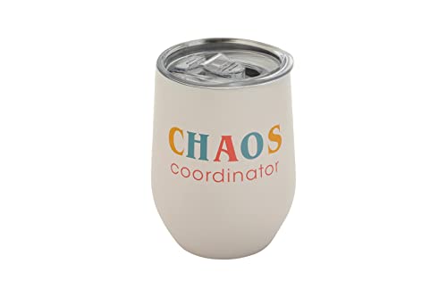 Chaos Coordinator Wine Tumbler for Mom - 12 oz Insulated Travel Cup