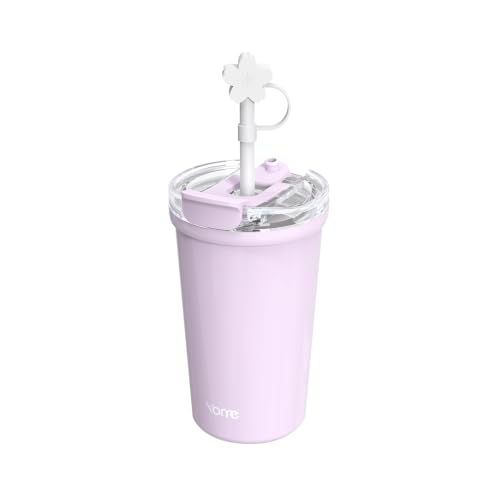 YOME 12oz Insulated Coffee Cup - Light Purple Leak-Proof Travel Tumbler