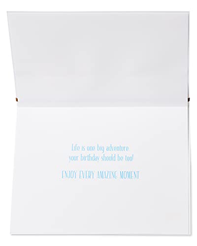 Papyrus Birthday Card - One Big Adventure, Premium Keepsake