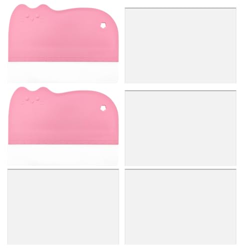 Flexible Cake Smoother Set - 5 Transparent Scrapers for Perfect Icing