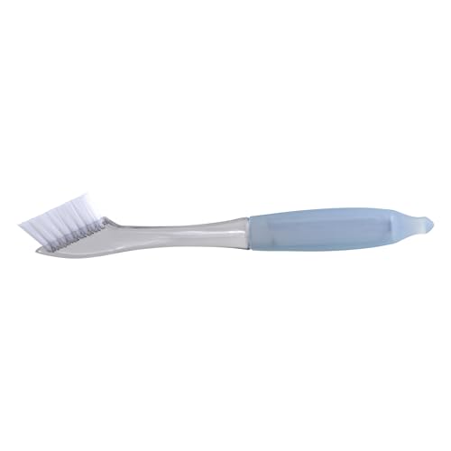 Casabella Clear Grout Brush with Aqua Handle for Tile & Bathroom Cleaning