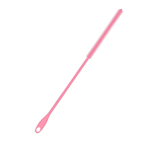 PEUTIER Silicone Straw Brush, 9.45-Inch Bendable Cleaner for Reusable Straws