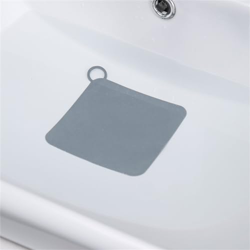 Silicone Drain Cover Set - 4 Pieces, 6x6 inch, Reusable Kitchen & Bath