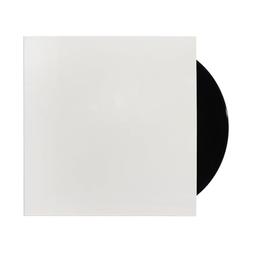 7-Inch Record Sleeves - White EP Jacket Covers, 10 Pack, Style A