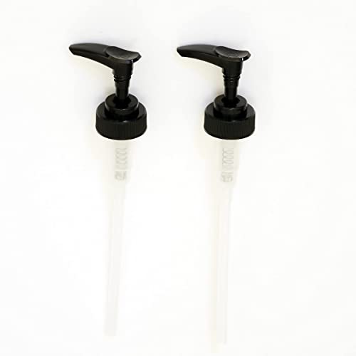 Artanis Home Black Plastic Replacement Pump for 28-400 Glass Bottles, 2-Pack