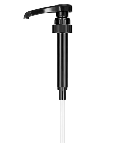 Black Coffee Syrup Pump Dispenser for 750ml Bottles - Reusable