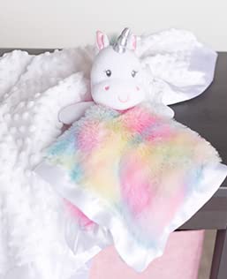 Baby Starters Unicorn 14-inch Plush Security Blanket & Snuggle Buddy - Rainbow