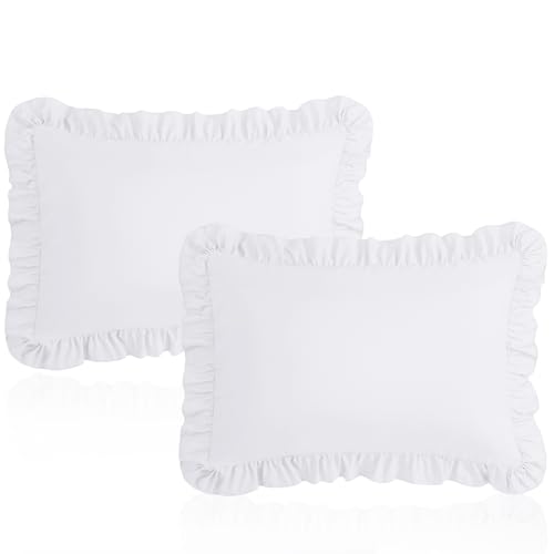 Toddler Pillowcases Set of 2 | 13x18 Ruffled Microfiber Covers