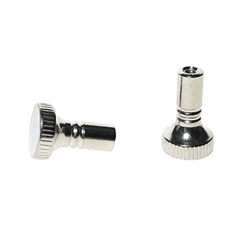 Silver Metal Replacement Light Lamp Switch Knobs - 2-Pack