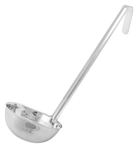 Winco 12 oz Stainless Steel Ladle - Heavy-Duty, Dishwasher Safe