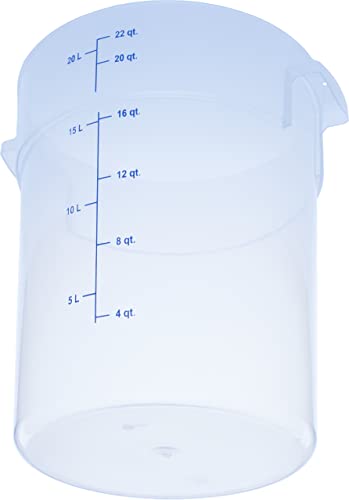 CFS StorPlus 22 Quart Food Storage Containers Pack of 6 - Clear, Commercial-Grade