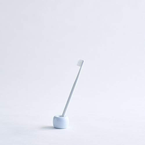 MUJI White Porcelain Toothbrush Stand - Compact Design