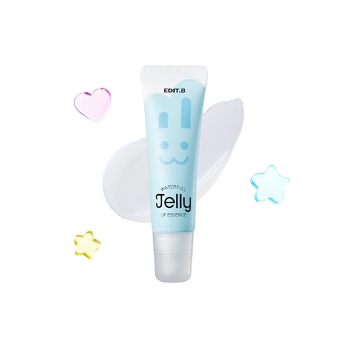 EDIT.B Waterfull Jelly Lip Essence, Hydrating Lip Treatment with Ceramide