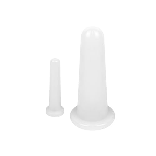 Silicone Facial Cupping Set - 2 Pcs Anti-Aging Face Massage Tool White