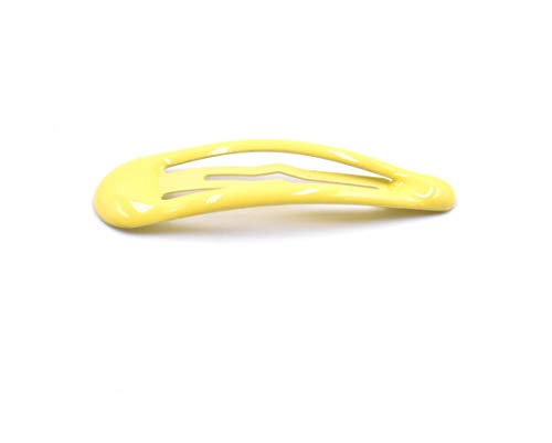 Art&Beauty 20-Piece Colorful Glossy Metal Snap Hair Barrettes 2 Inch