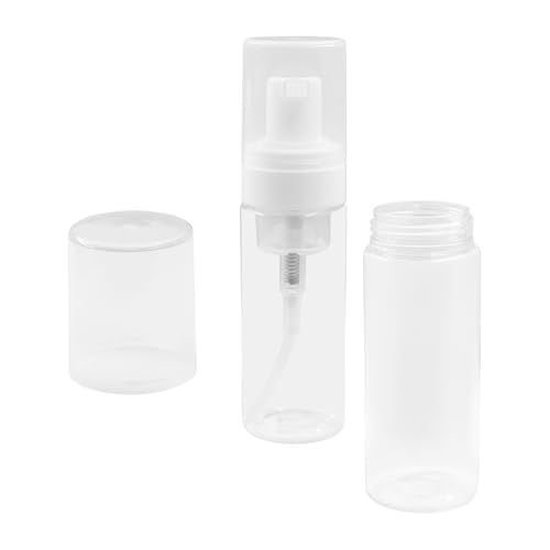 Auvotuis 1.7 oz Travel Foam Pump Bottle, 2 Pcs Leakproof Refillable Dispenser