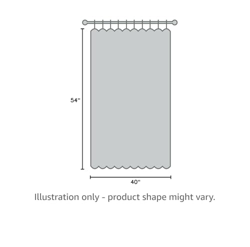 Sun Zero Easton Energy Saving Blackout Grommet Curtain Panel, 40" x 54", Charcoal