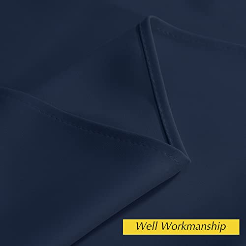 NICETOWN Navy Blue Blackout Curtains for Doorway, 42x95
