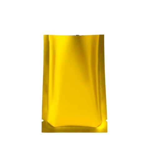 Gold Mylar Heat Sealable Sample Bags - 200 Pack (2.36x3.54 inch)