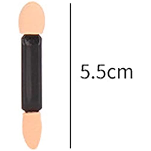 Sluswallow 10Pcs Black Double-Ended Disposable Eyeshadow Brush Sponge Applicator