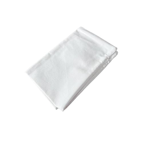 TAOSON 12x20 Inch White Cotton Canvas Pillow Cover - Hidden Zipper, Pack of 1