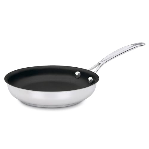 Cuisinart Chef's Classic 7" Stainless Steel Nonstick Skillet engineered with PURELYCERAMIC¢â, 722C-18NS