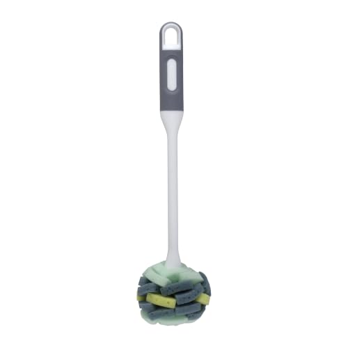 Casabella Long Handle Kitchen Sponge Dish Brush with Loop
