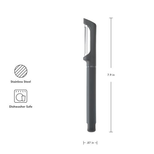 KitchenAid Serrated Vegetable Peeler - Charcoal Gray, 7.9 Inch