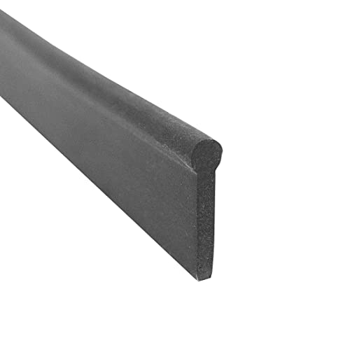 37-Inch Soft Squeegee Replacement Rubber - Round Top Professional Grade