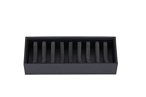 I-MART Black Bracelet Organizer Box with 10 Grooves, PU Leather