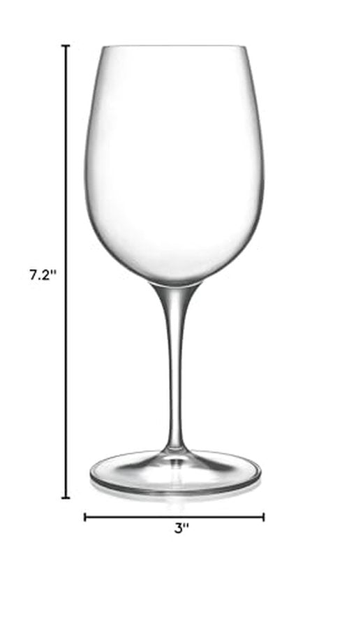 Luigi Bormioli Palace 11 oz White Wine Glasses (Set of 6), Clear