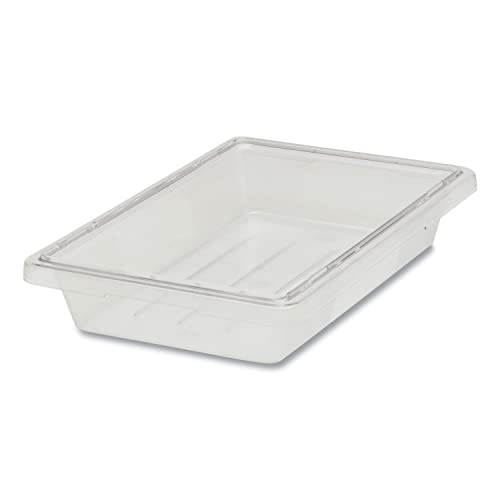Rubbermaid Commercial 5 Gallon Clear Food Storage Box, 20 Quart Tote
