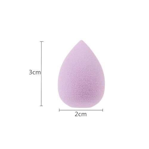 12 Pcs Mini Makeup Sponge Set - Soft Black Beauty Sponges for Foundation & Concealer
