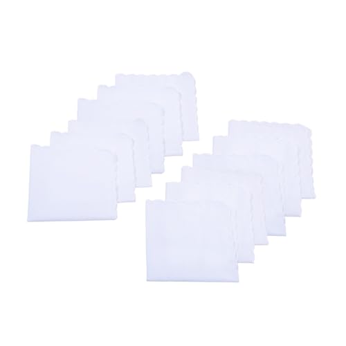 Cotton Handkerchiefs for Women - White Hankies, 6 Pack