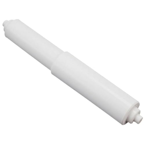 Universal Spring-Loaded Toilet Paper Holder Roller Replacement Rod - White